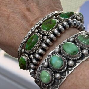 5 Stone Stacker Turquoise Bracelet